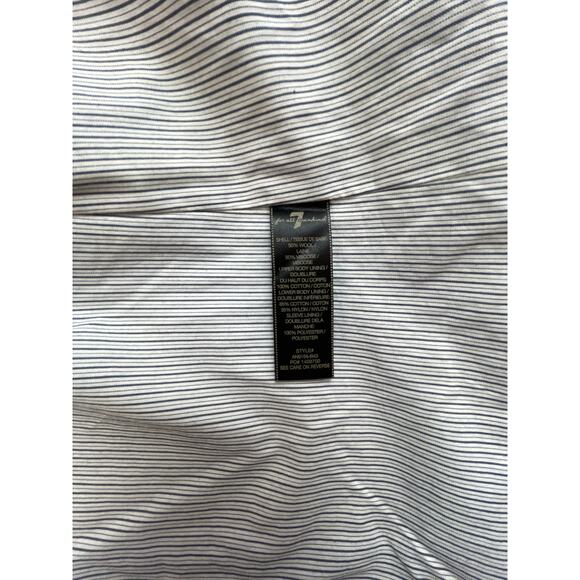 7 For All Mankind Wool Blend Military Peacoat Gray Pea Coat AN9156-B43 - Picture 3 of 7